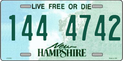 NH license plate 1444742