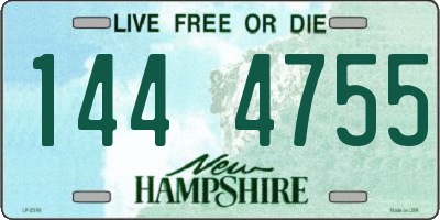 NH license plate 1444755