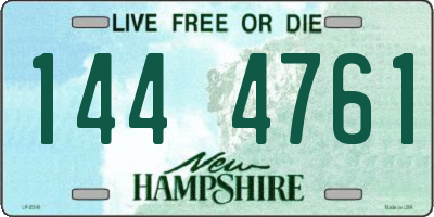 NH license plate 1444761