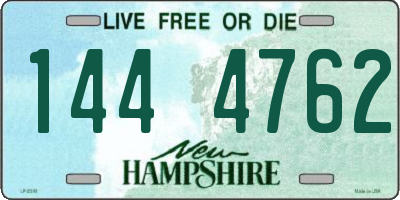 NH license plate 1444762