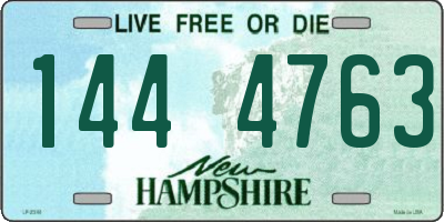 NH license plate 1444763