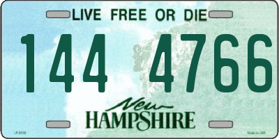 NH license plate 1444766