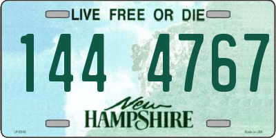 NH license plate 1444767