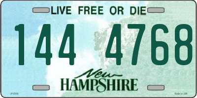 NH license plate 1444768