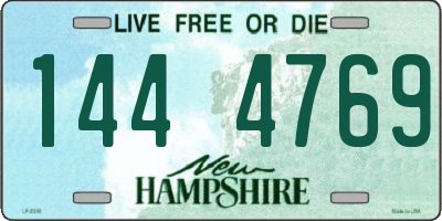 NH license plate 1444769
