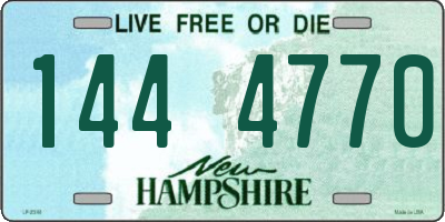 NH license plate 1444770