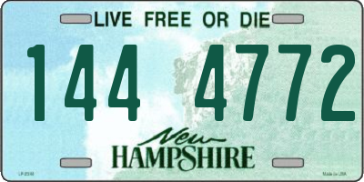 NH license plate 1444772