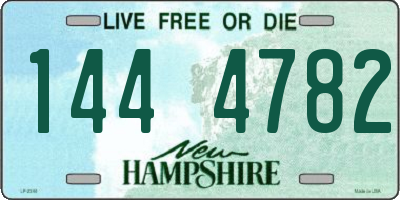 NH license plate 1444782