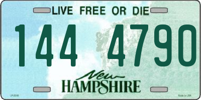 NH license plate 1444790