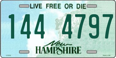NH license plate 1444797