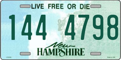NH license plate 1444798