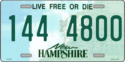 NH license plate 1444800