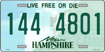 NH license plate 1444801