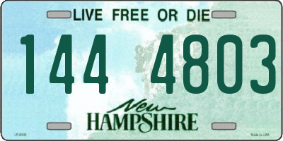 NH license plate 1444803
