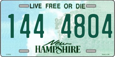 NH license plate 1444804