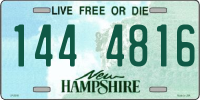 NH license plate 1444816