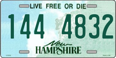 NH license plate 1444832