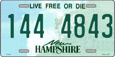 NH license plate 1444843