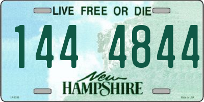 NH license plate 1444844