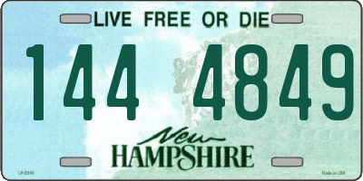 NH license plate 1444849