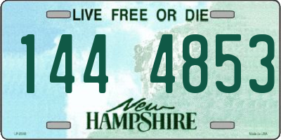 NH license plate 1444853