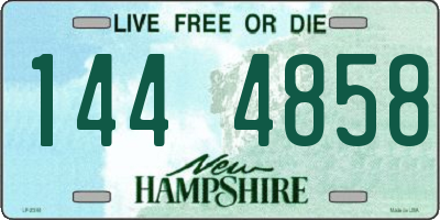NH license plate 1444858