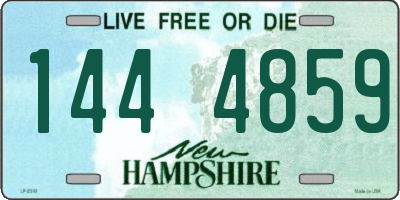 NH license plate 1444859