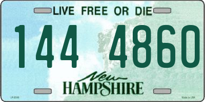 NH license plate 1444860