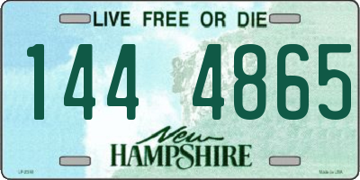 NH license plate 1444865