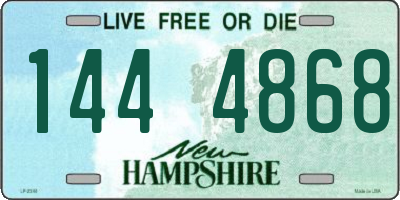 NH license plate 1444868