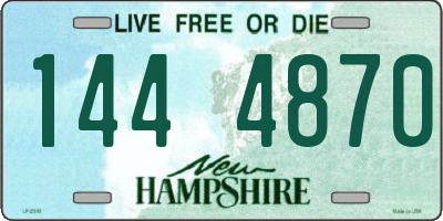 NH license plate 1444870
