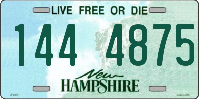 NH license plate 1444875