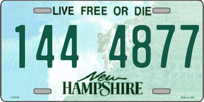 NH license plate 1444877