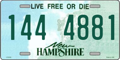 NH license plate 1444881