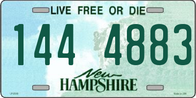 NH license plate 1444883