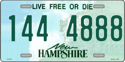 NH license plate 1444888