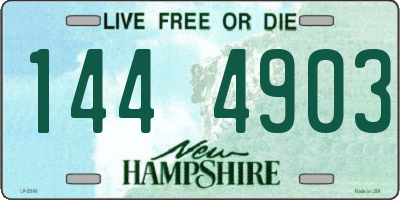 NH license plate 1444903