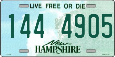 NH license plate 1444905