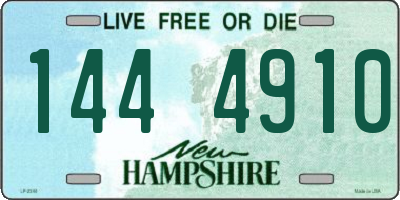 NH license plate 1444910