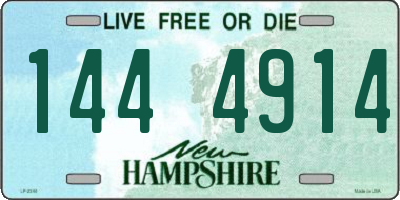 NH license plate 1444914