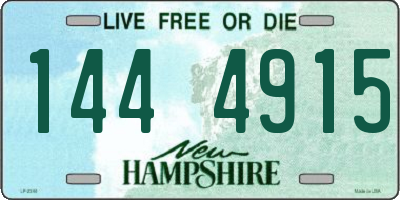 NH license plate 1444915