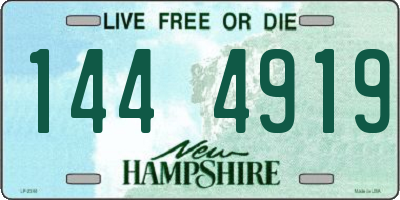 NH license plate 1444919
