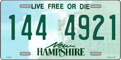 NH license plate 1444921