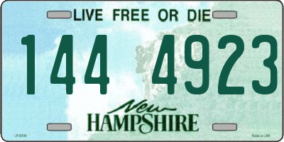 NH license plate 1444923