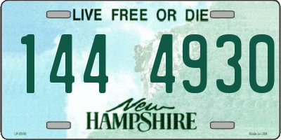 NH license plate 1444930