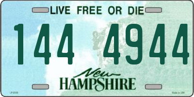 NH license plate 1444944