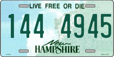 NH license plate 1444945