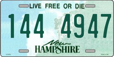 NH license plate 1444947