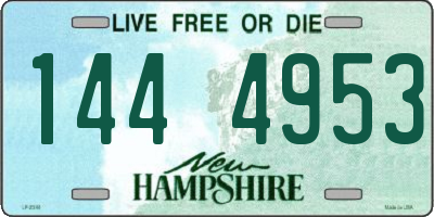 NH license plate 1444953