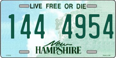 NH license plate 1444954